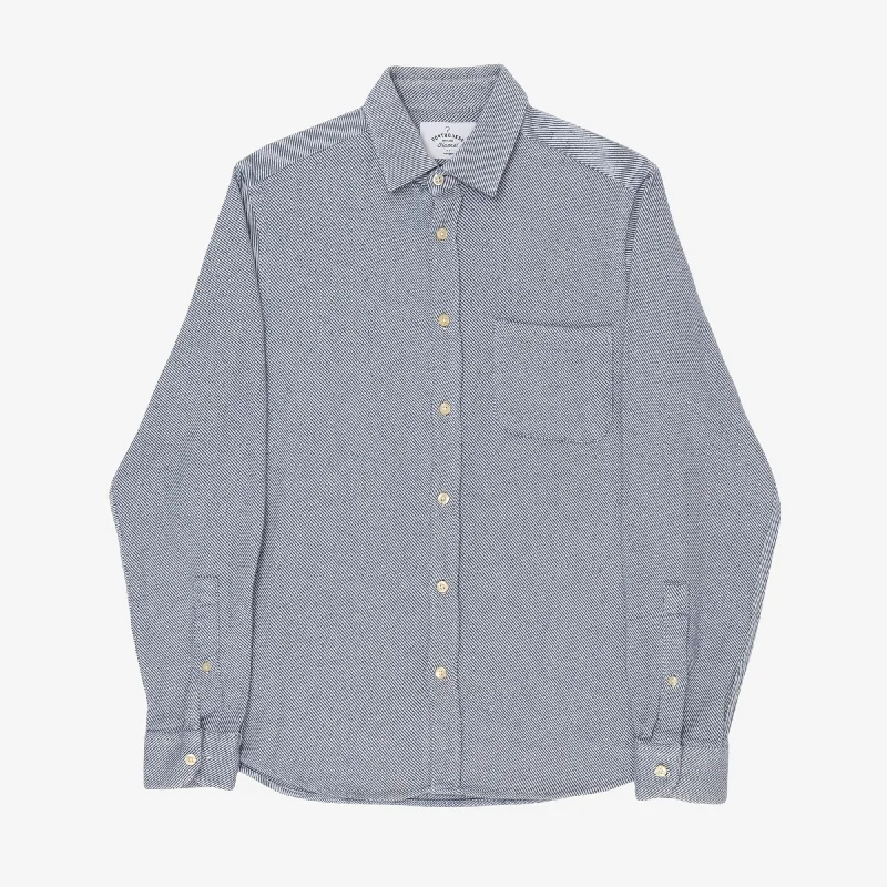Cotton Twill Shirt Hip Men's Retro