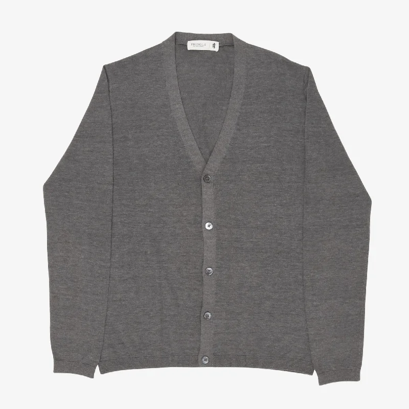 Silk Blend Cardigan Laid