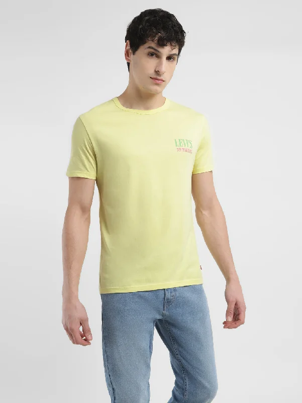 Men's Graphic Print Crew Neck T-shirt Sleek Men's Contemporary 