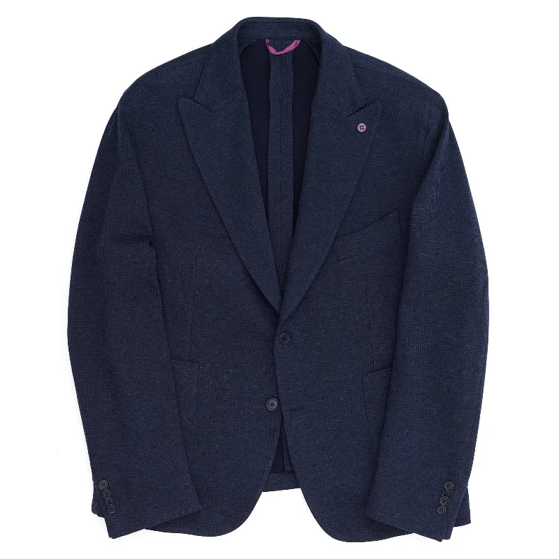 SARTORIA PARTENOPEA Navy Blue Micro Cotton Jacket EU 60 NEW US 50 Current Model Cool Men's Skate SARTORIA PARTENOPEA Navy Blue Micro Cotton Jacket EU 60 NEW US 50 Current Model Cool Men's Skate