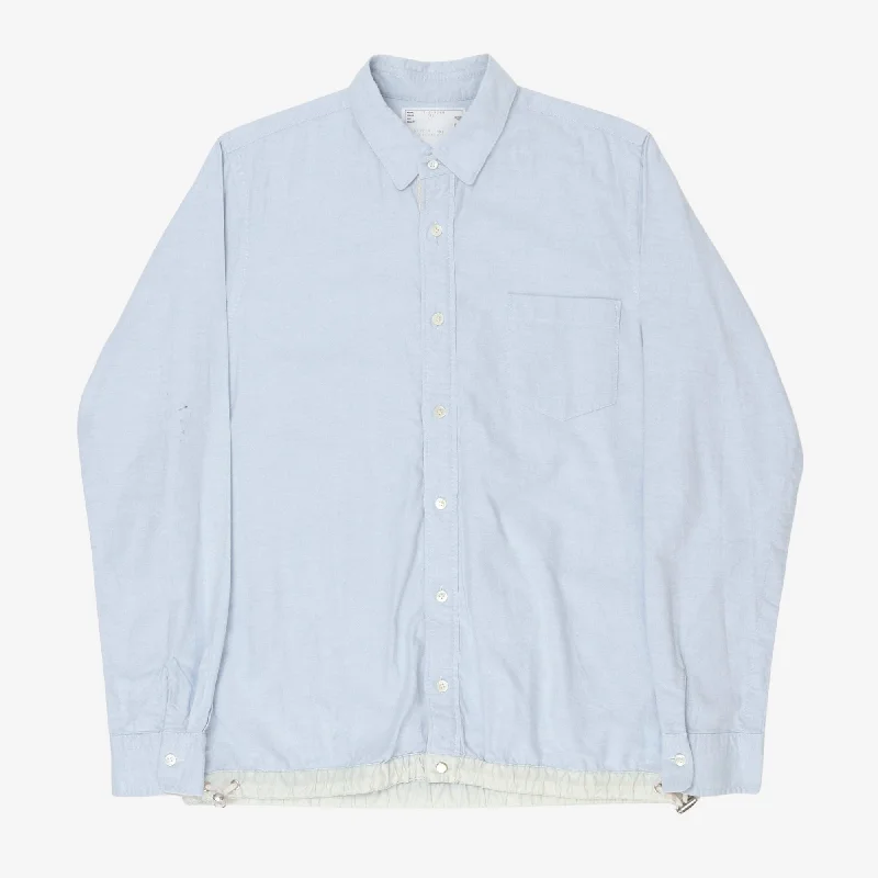 Oxford Drawstring Shirt Trendy Men's Bucket