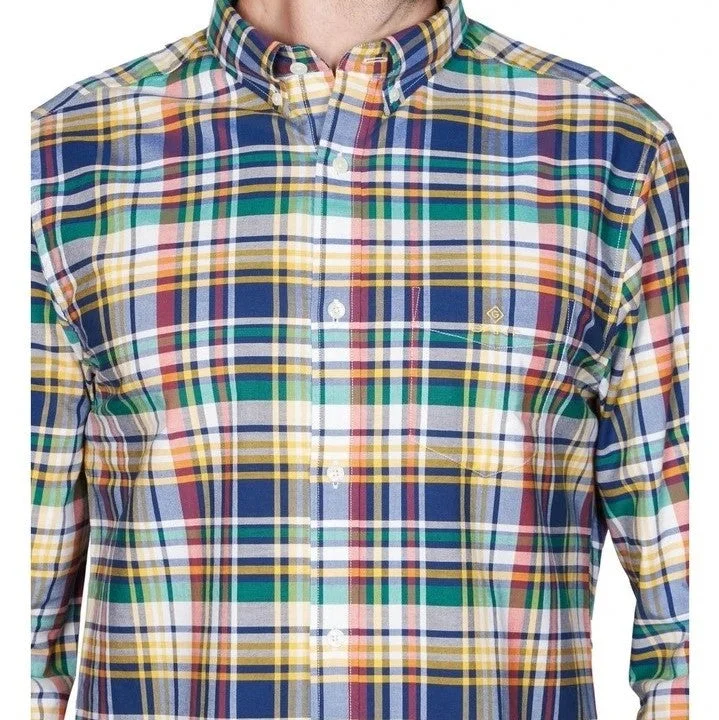 Oxford Shirt - Plaid - Solar Power Yellow Cool Men's Skate