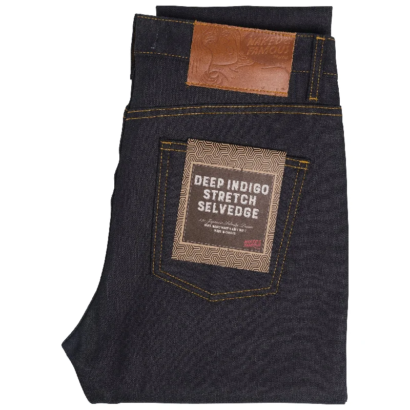 Stacked Guy - Deep Indigo Stretch Selvedge Cozy Men's Sherpa
