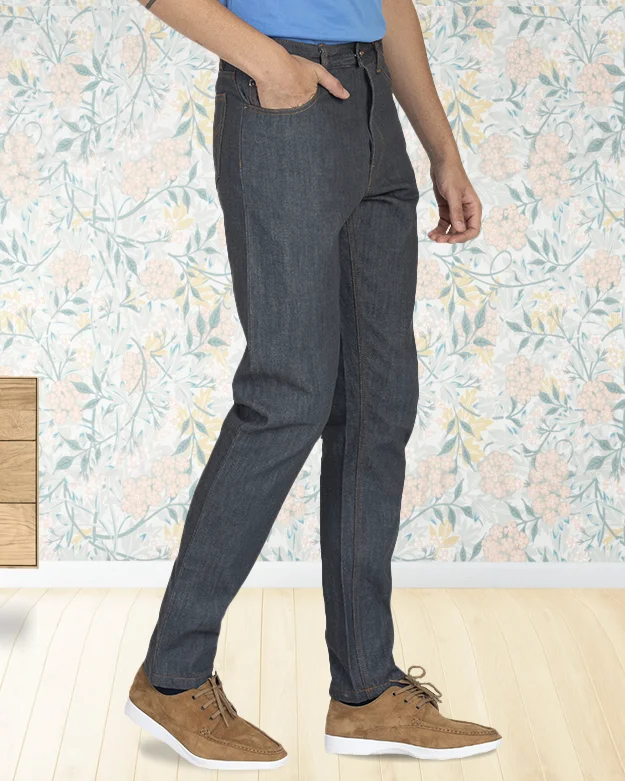 EZS Luxire Selvedge: Grey Jeans Lumberjack