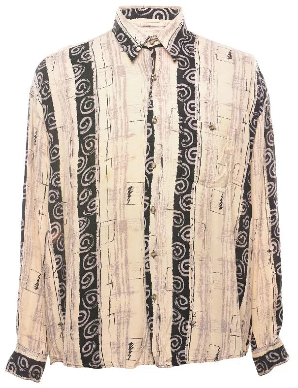 1990s Long Sleeved Shirt - L Sophisticated Men's 