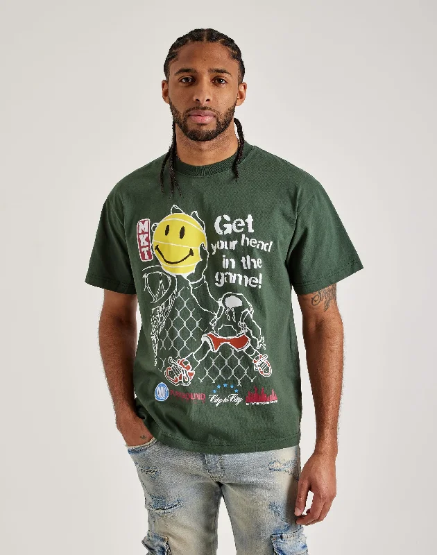Market Smiley Head In The Game Tee Relaxed Men's Australian 
