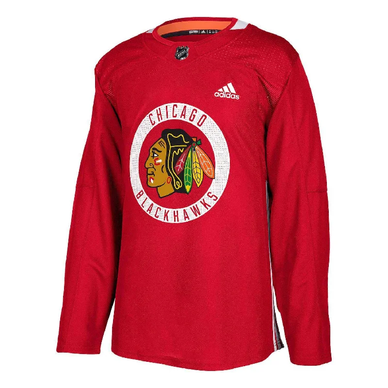 adidas Chicago Blackhawks NHL Men's Climalite Authentic Practice Jersey Edgy Men's Punk adidas Chicago Blackhawks NHL Men's Climalite Authentic Practice Jersey Edgy Men's Punk