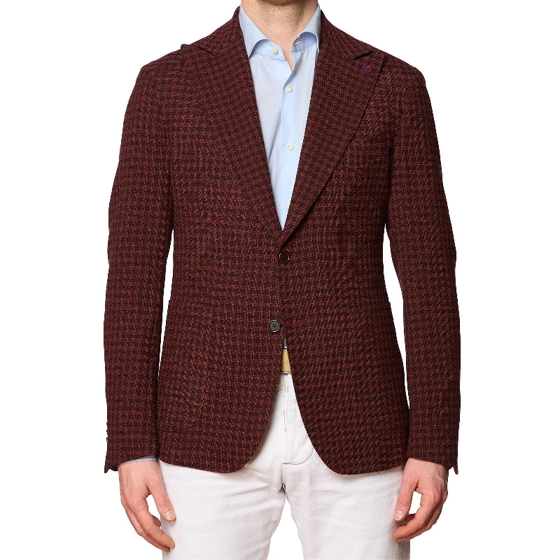 SARTORIA PARTENOPEA Red Check Wool-Poly Jacket EU 50 NEW US 40 Current Model Earthy Men's Hemp SARTORIA PARTENOPEA Red Check Wool-Poly Jacket EU 50 NEW US 40 Current Model Earthy Men's Hemp