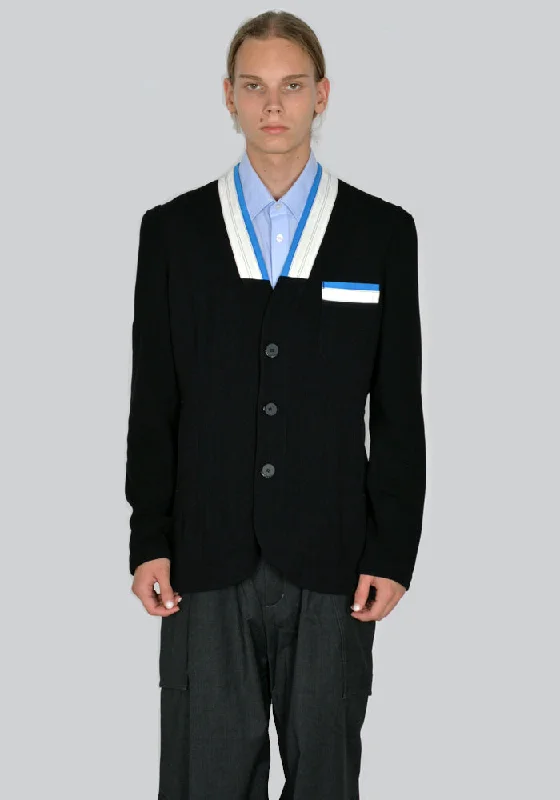 KIKO KOSTADINOV MEN KKAW23J08-36 DIOTIMA BLAZER BLACK/ECRU/CERULEAN Gym