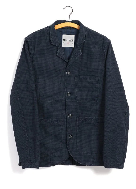 NICOLAI | Informal 4-button Blazer | Black Navy Traditional Men's Country
