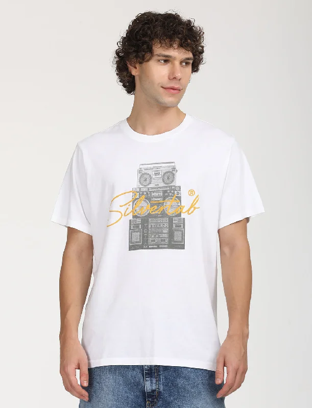 Men's Graphic Print Relaxed Fit T-Shirt Cool Men's Distressed