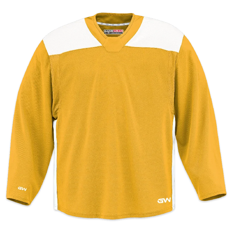 GameWear GW6500 ProLite Series Senior Hockey Practice Jersey - Yellow / White Modern Men's GameWear GW6500 ProLite Series Senior Hockey Practice Jersey - Yellow / White Modern Men's