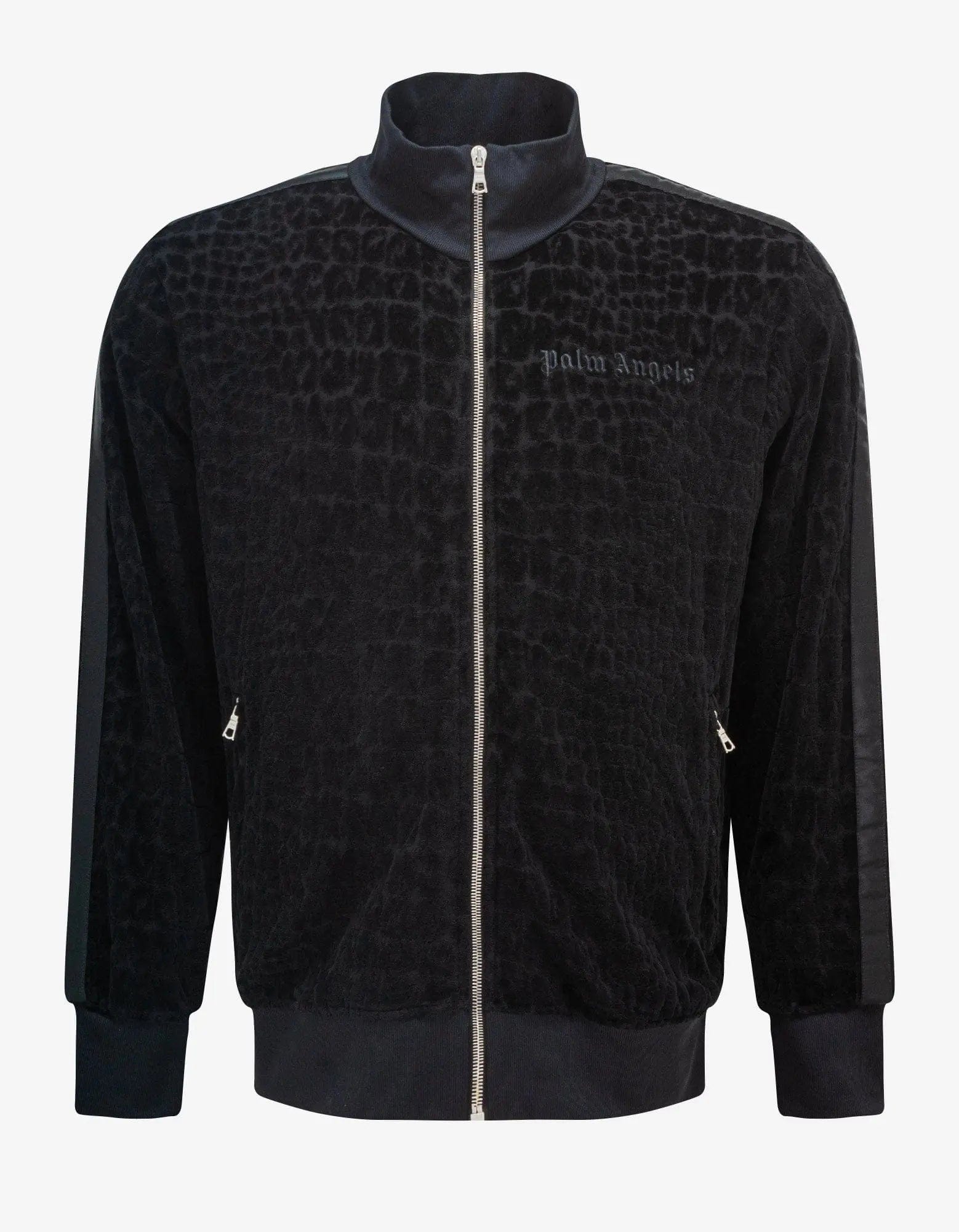 Palm Angels Black Tuxedo Coco Track Jacket Dynamic Men's High