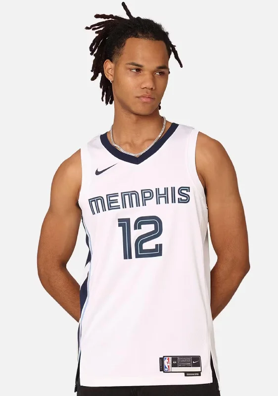 Nike Men's Memphis Grizzlies Ja Morant Association Edition 2022/23 Dri-FIT Swingman Jersey <br> DN2082 100 Elegant Men's Formal Nike Men's Memphis Grizzlies Ja Morant Association Edition 2022/23 Dri-FIT Swingman Jersey <br> DN2082 100 Elegant Men's Formal
