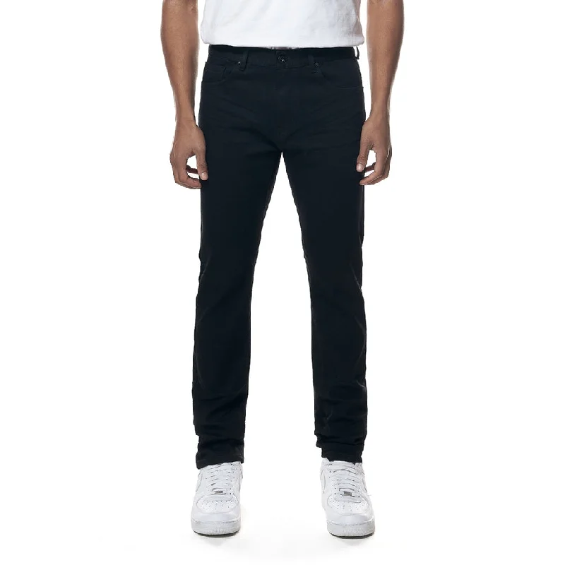 Slim Essential Jeans - Jet Black Streetwear Style