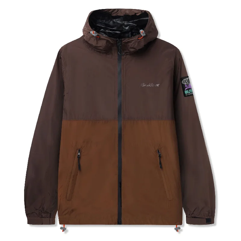 Butter Goods T-Rain Jacket Brown Casual Men's Short