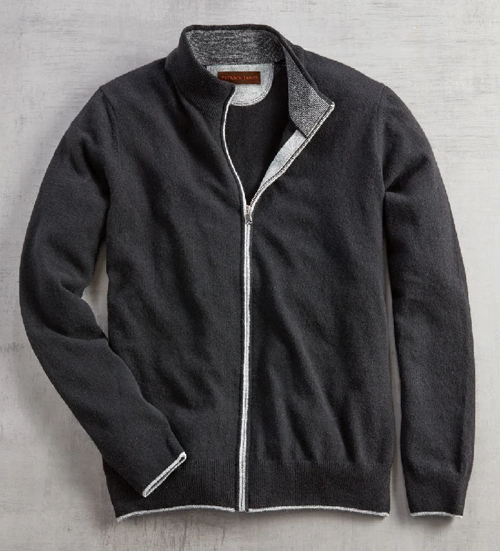 Patrick James Merino Cardigan Trendy Men's Oversized