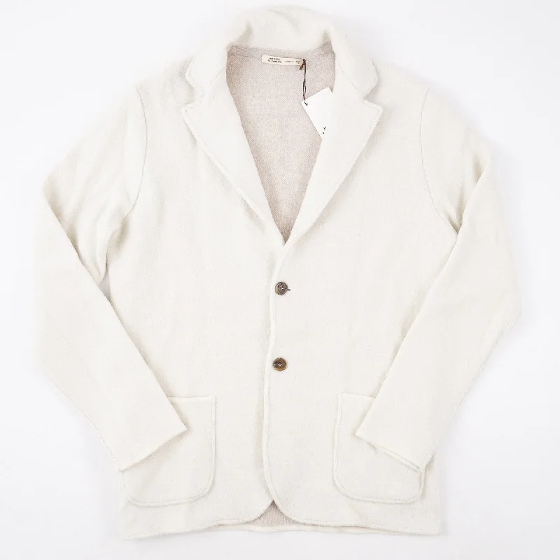 Maurizio Baldassari Plush Wool Sweater-Blazer Modern Men's Geometric