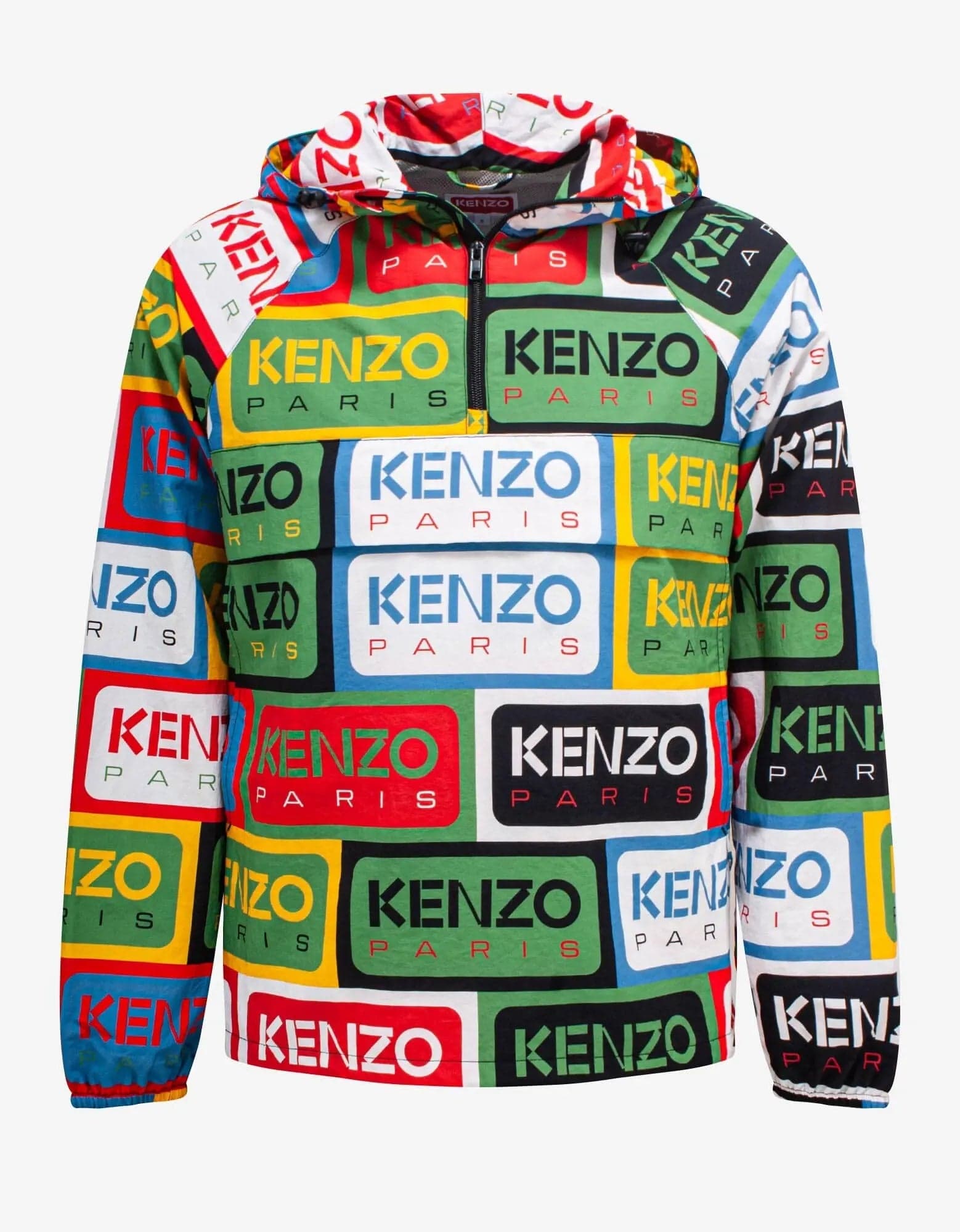 Kenzo Multicolour 'Kenzo Labels' Windbreaker Elegant Men's Cashmere