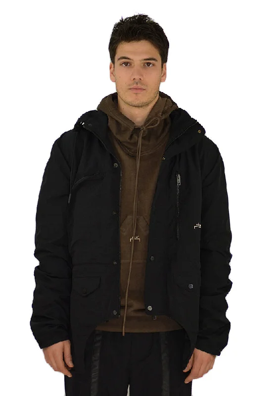 DIESEL RED TAG BY ACW ACW-JK03BLK NYLON JCKET BLACK Streetwear Style