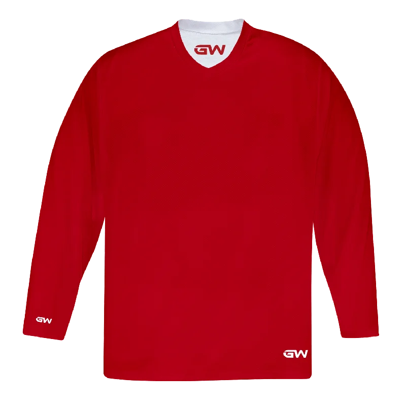 GameWear GW7500 ProLite Series Reversible Senior Hockey Practice Jersey - Red / White Dynamic Men's High GameWear GW7500 ProLite Series Reversible Senior Hockey Practice Jersey - Red / White Dynamic Men's High