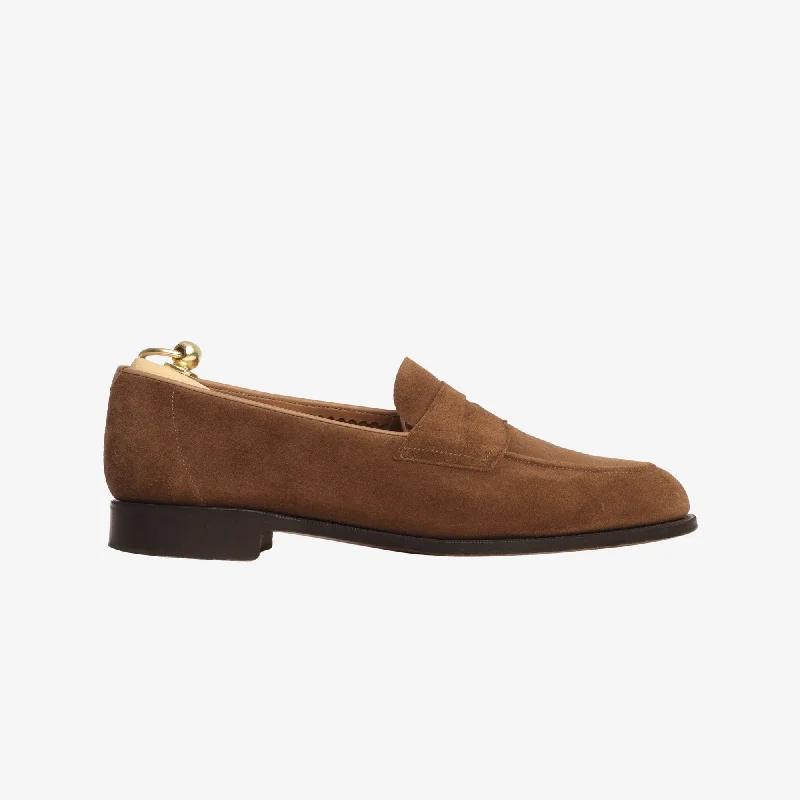 184 Unlined Piccadilly Suede Loafers Polished Men's Satin