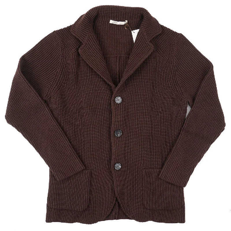 Maurizio Baldassari Knit Wool Sweater-Blazer Bold Men's Animal