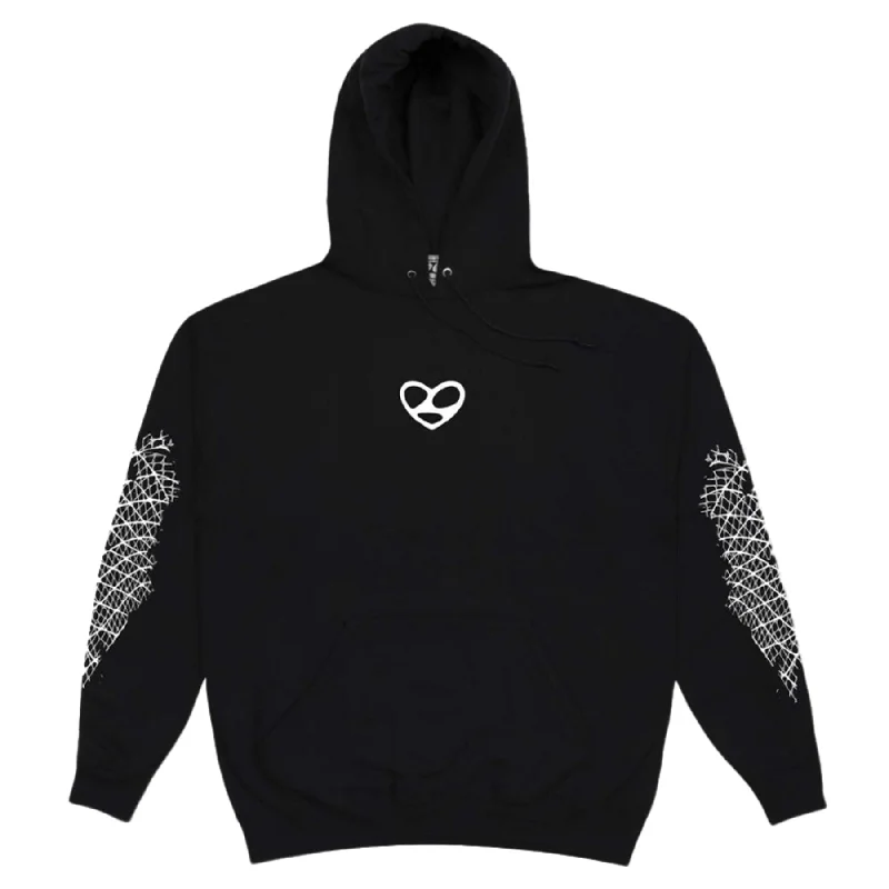 Limosine Temptress Hooded Sweatshirt Black Polished Men's Silk