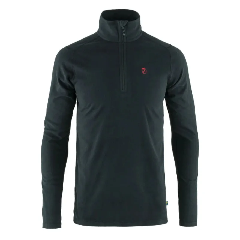 Fjallraven Pine Half Zip Microfleece Black Elegant Men's Formal 