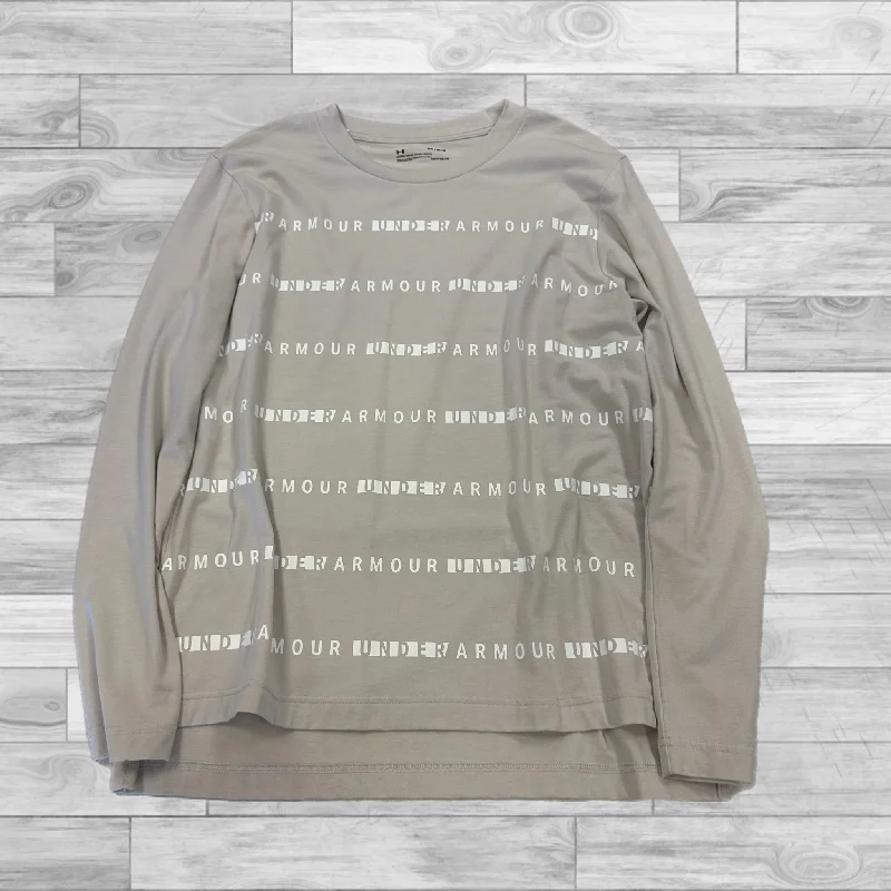 Top Long Sleeve By Under Armour In Cream, Size: M Minimalist Men's Casual 