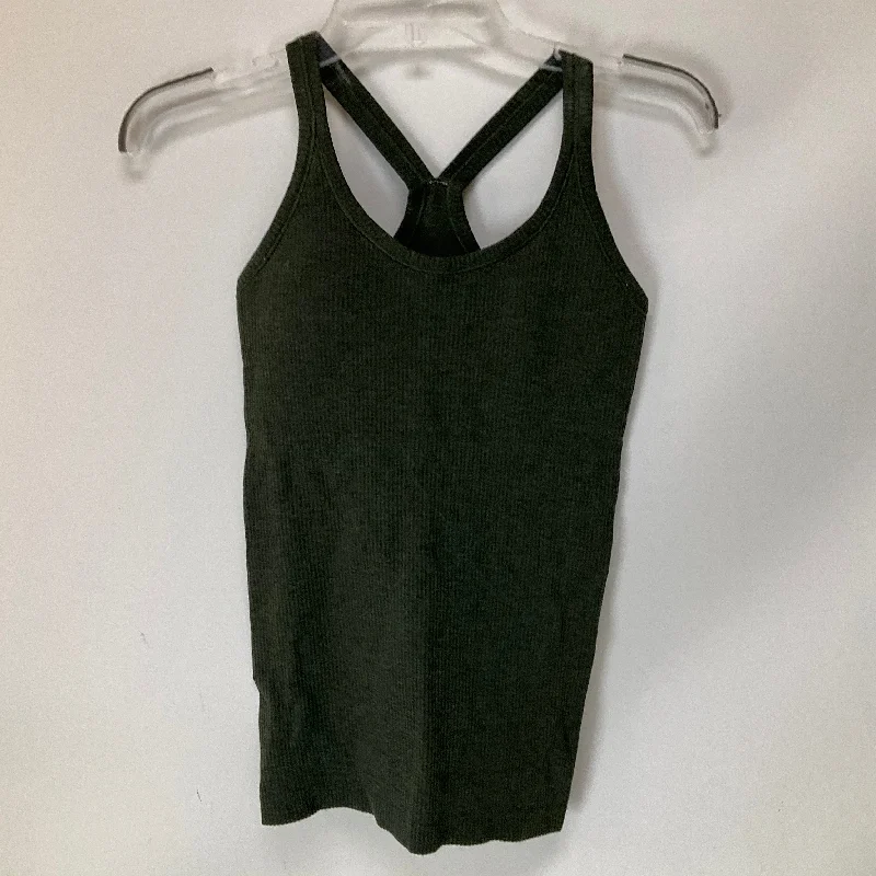 Athletic Tank Top By Lululemon In Green, Size: 4 Preppy Men's College