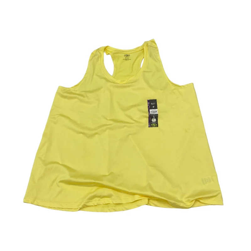 YELLOW ATHLETIC TANK TOP by ATHLETIC WORKS Size:2X Earthy Men's Hemp