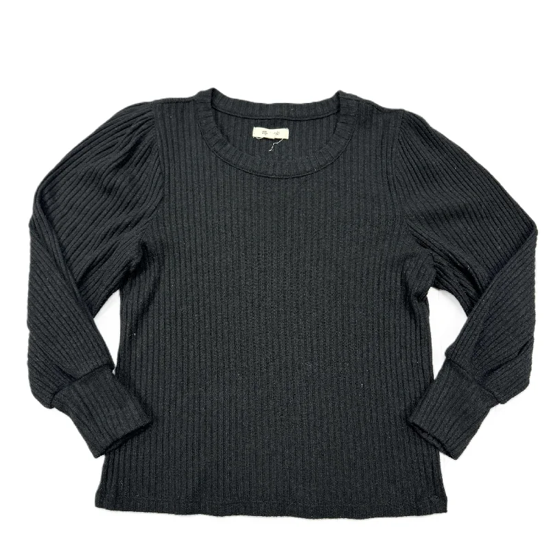 Top Long Sleeve By Madewell In Black, Size: M Relaxed Men's Beach