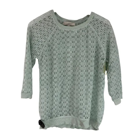 Top Long Sleeve By Loft In Blue, Size: S Streetwear Style