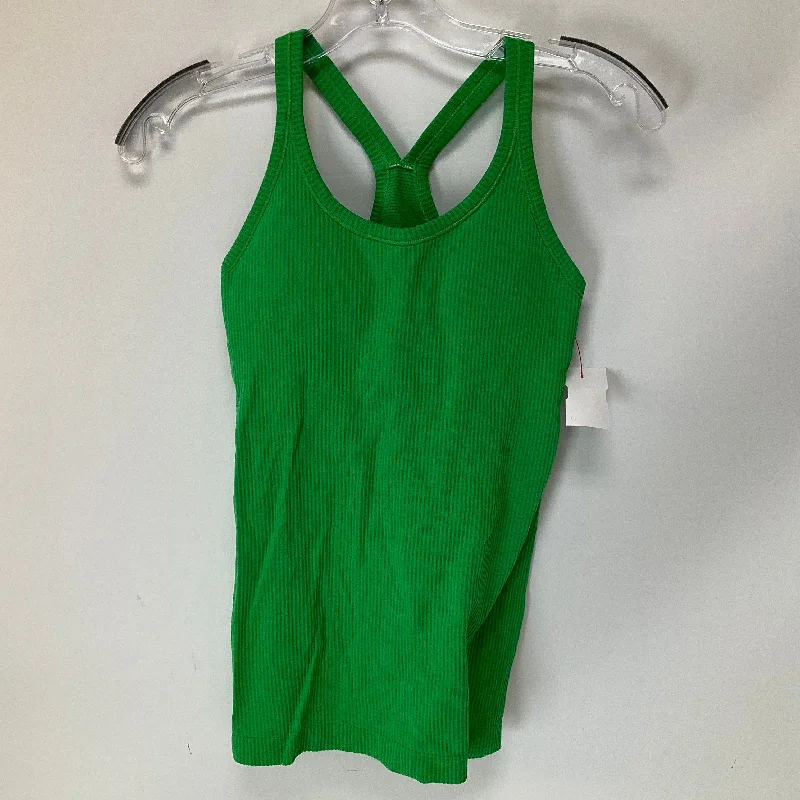 Athletic Tank Top By Lululemon In Green, Size: 4 Sleek Men's Contemporary 