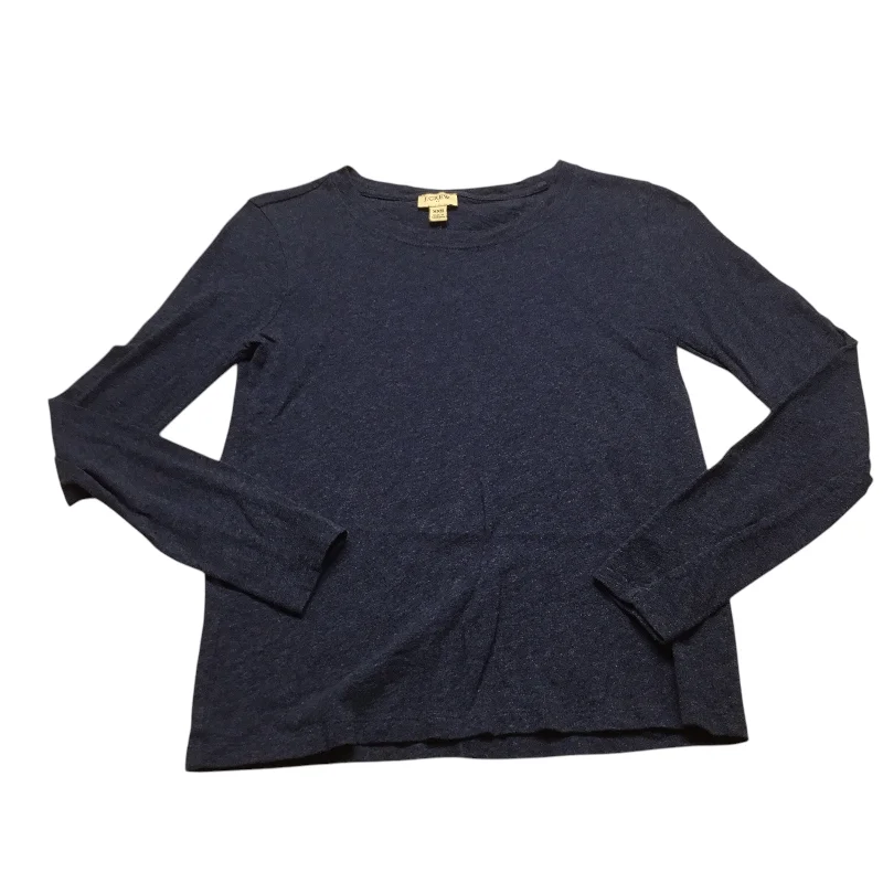 Top Long Sleeve Basic By J. Crew In Blue, Size: Xxs Cclassic Men's Tweed
