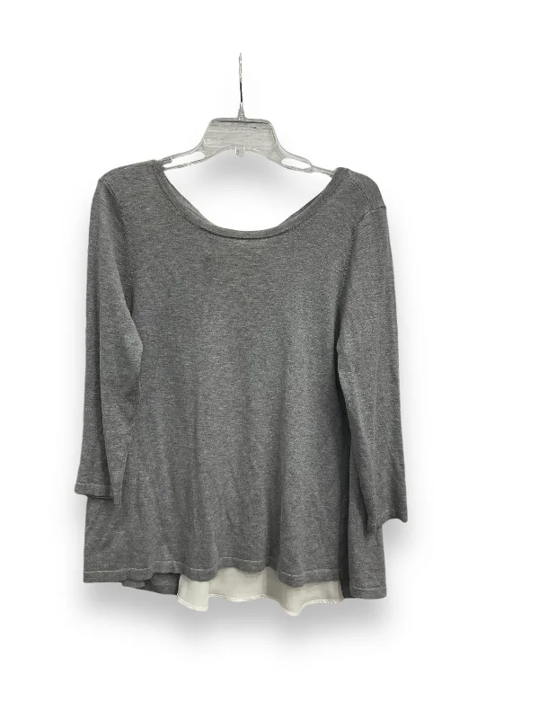 Top Long Sleeve By Loft In Grey, Size: S Earthy Men's Hemp