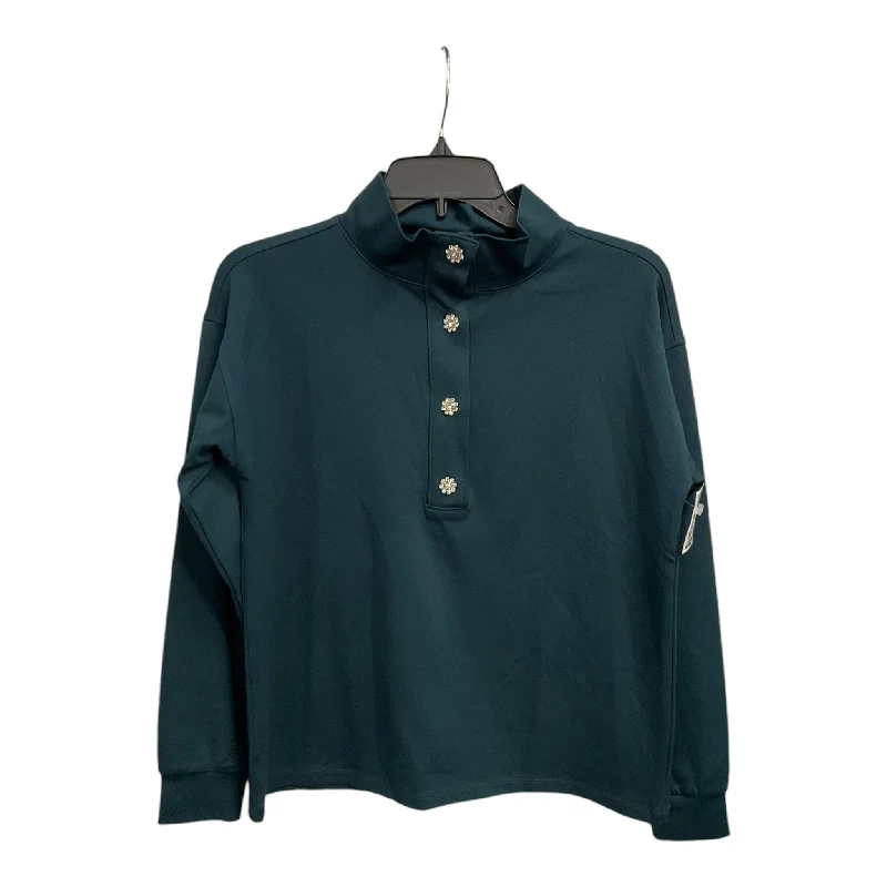 Top Long Sleeve By Ann Taylor In Green, Size: Xs Traditional Men's Country