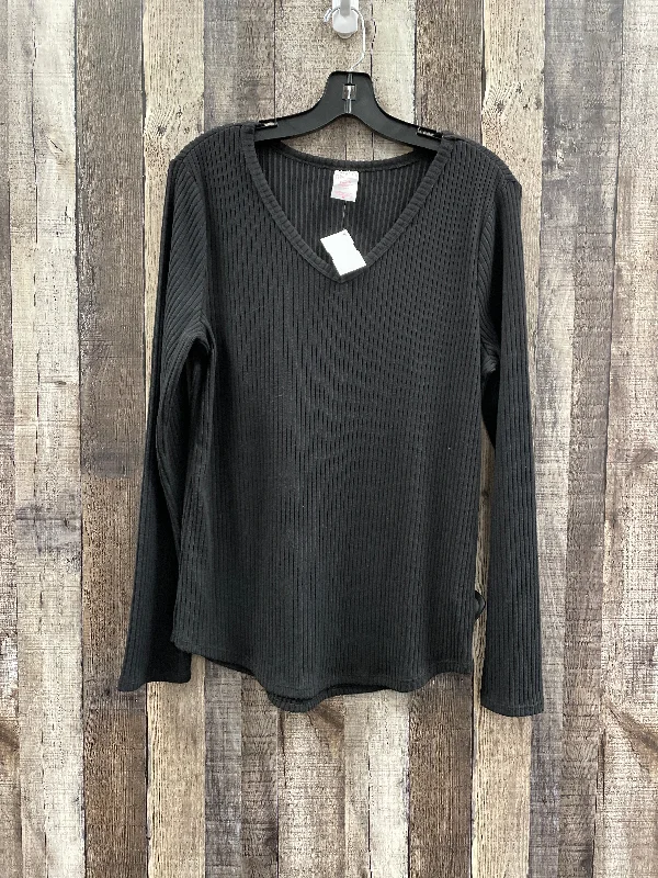 Top Long Sleeve By No Boundaries In Black, Size: Xxl Refined Men's Hand