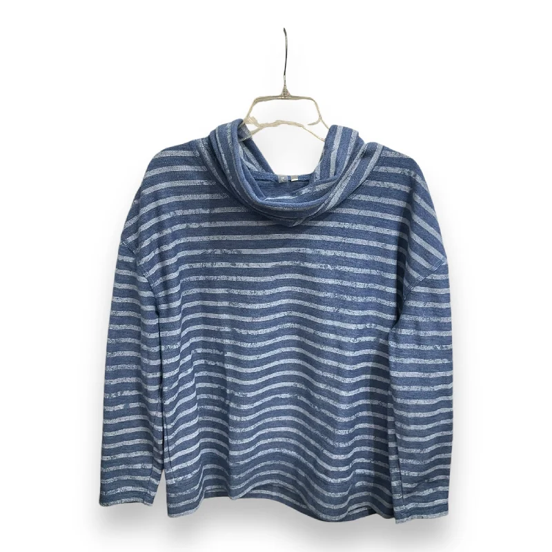 Top Long Sleeve By Silverwear In Blue, Size: L Vintage Men's 1970S Disco