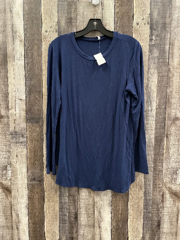 Tunic Long Sleeve By Azules In Navy, Size: Xl Practical Men's Quick