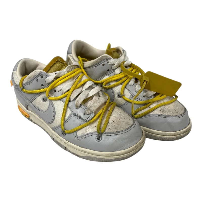 NIKE/OFF-WHITE/Low-Sneakers/US 6/Cotton/GRY/DUNK LOW LOT # 29 OF 50 Cclassic Men's Tweed
