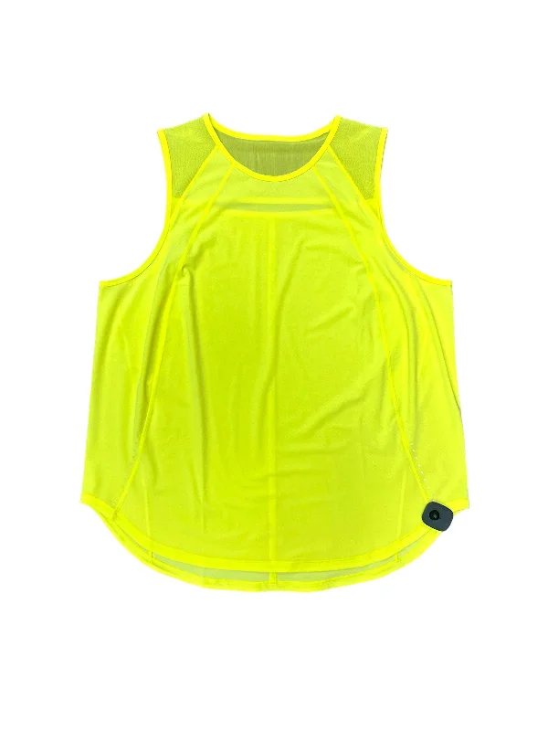 Athletic Tank Top By Lululemon In Yellow, Size: 2x Earthy Men's Sustainable 