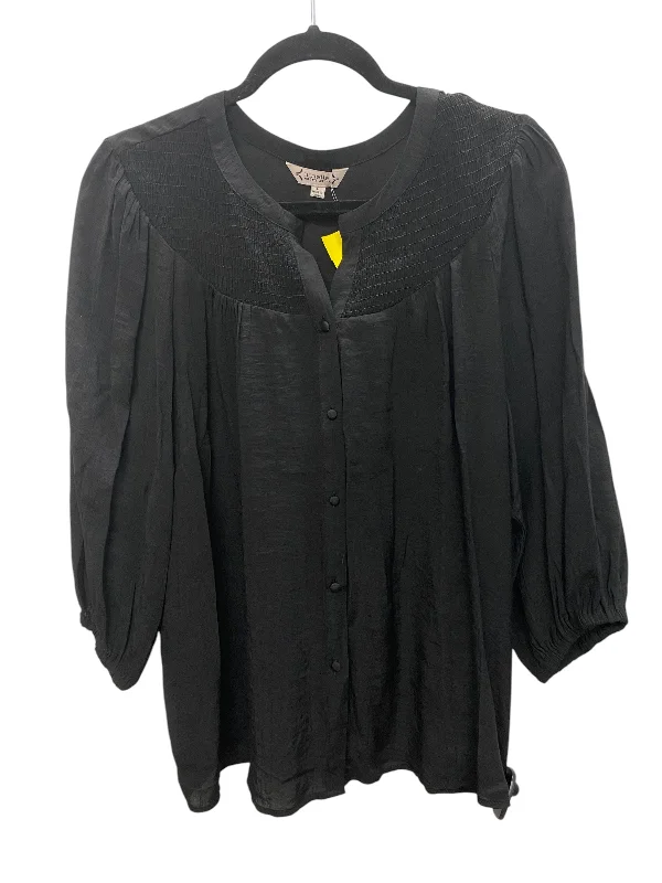 Top Long Sleeve By Nanette By Nanette Lepore In Black, Size: L Bohemian Men's Free