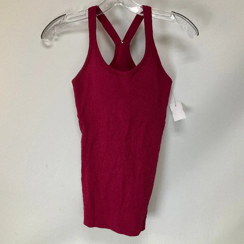 Athletic Tank Top By Lululemon In Maroon, Size: 4 Refined Men's Velvet