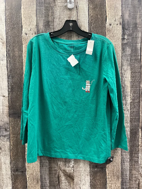 Top Long Sleeve By Loft In Green, Size: M Artistic Men's Hand