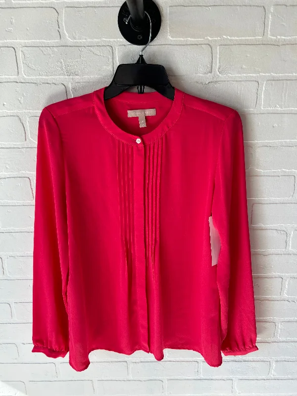 Top Long Sleeve By Banana Republic In Pink, Size: Xs Adventure