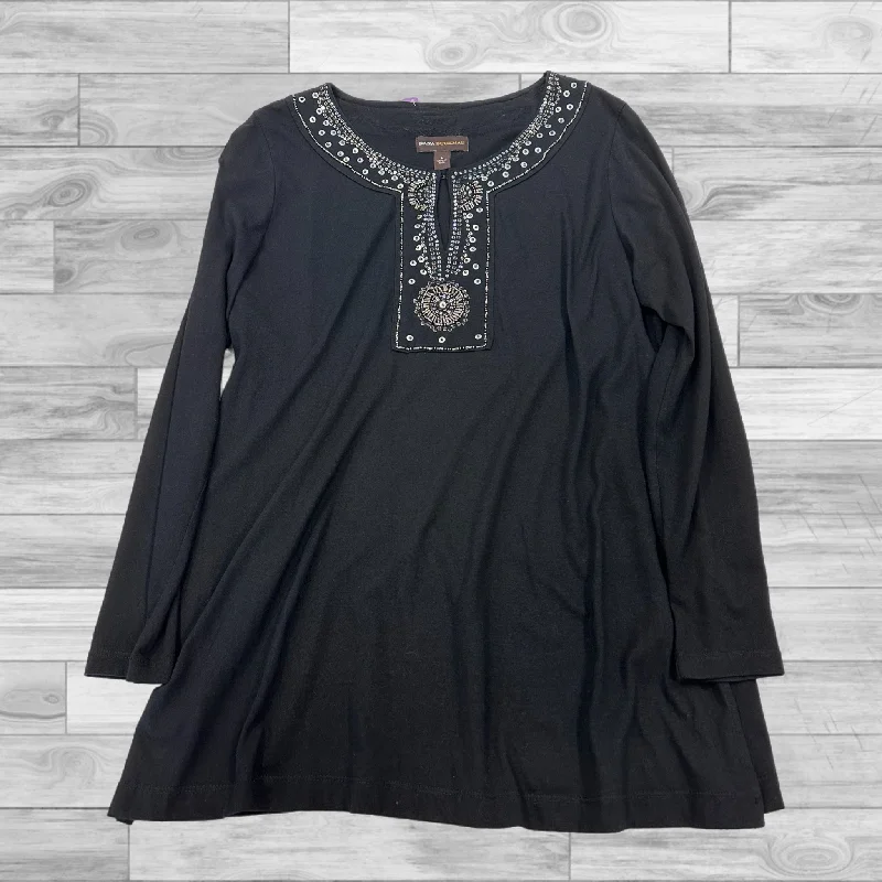 Top Long Sleeve By Dana Buchman In Black, Size: L Stylish Men's Neon