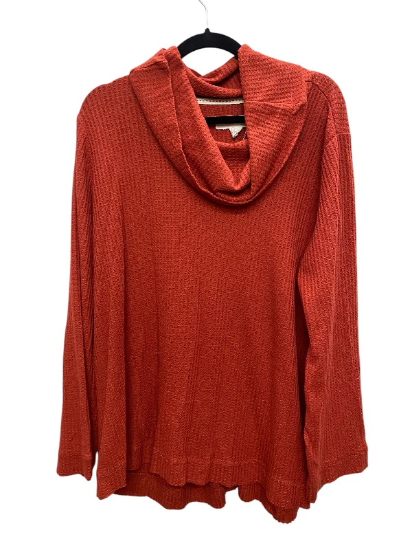 Top Long Sleeve By Workshop In Orange, Size: Xl Confident Men's High