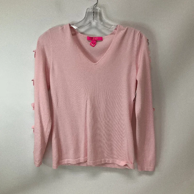 Top Long Sleeve By Lilly Pulitzer In Pink, Size: S Polished Men's Silk